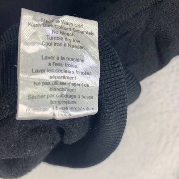 TNA Aritzia Womens Hoodie Sweatshirt Sz S Black Logo Lounge Athletic - Picture 7 of 12